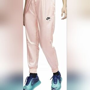 Nike Women’s Air Satin Track Pants Echo Pink jogger style size medium